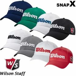 Wilson Golf Wilson Staff Golf Pro Tour SnapX Adjustable Mens Golf Cap Hat