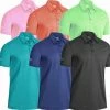 Callaway Golf Mens Heathered Jacquard Opti-Dri Stretch Golf Polo Shirt