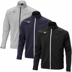 Mizuno Mens Nexlite Flex Full Zip Waterproof Lightweight Stretch Golf Jacket