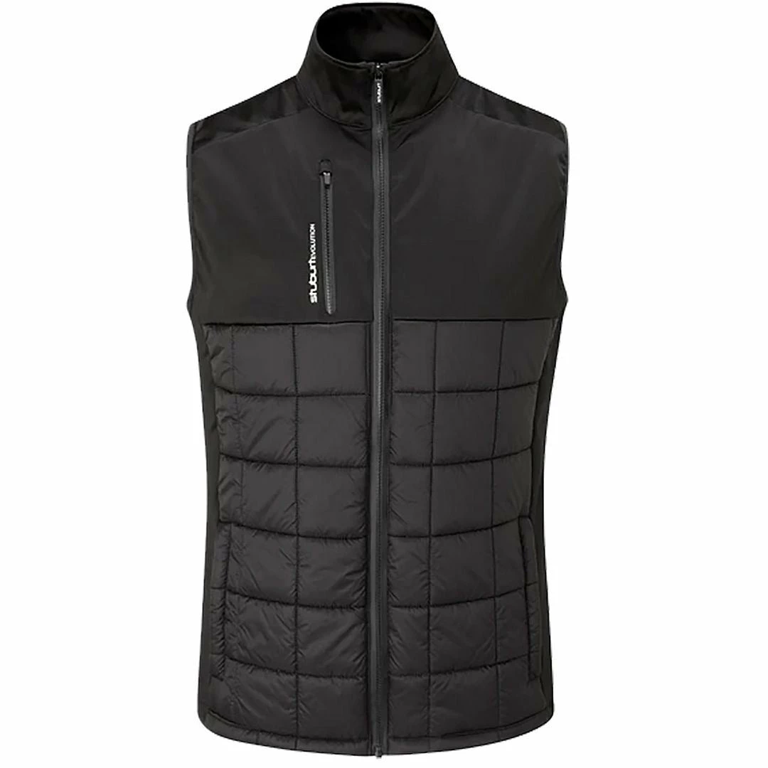 Stuburt Golf Mens Evolution Thermal Padded Full Zip Water Repellent Golf Gilet Vest - Image 2