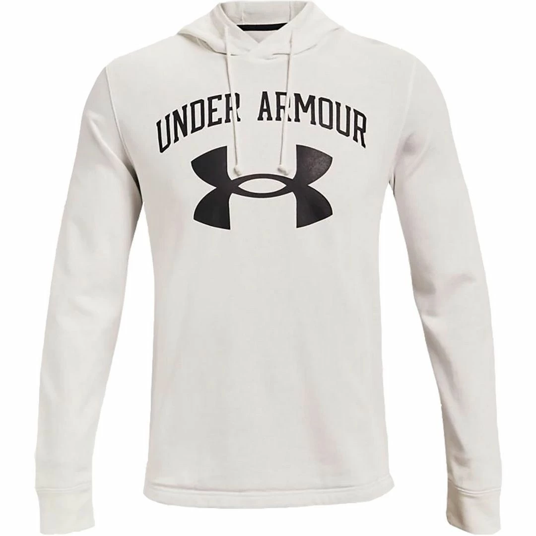 Under Armour Mens UA Rival Terry Hoodie Big Logo Sports Fitness Hoody Jumper - Image 3