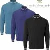 Stuburt Golf Mens Arctic Lined Windproof Half Zip Thermal Golf Pullover Sweater