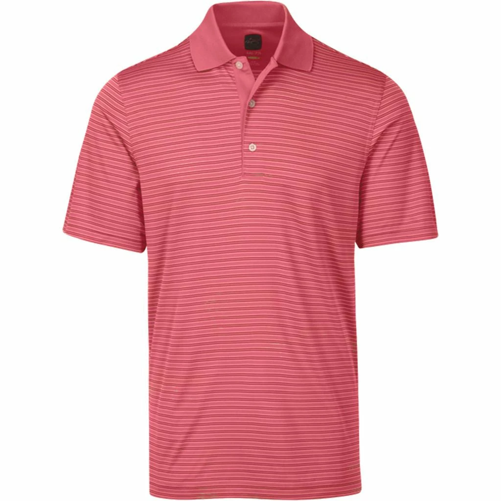 Greg Norman Mens PlayDry® Microlux SS Performance Stripe Golf Polo Shirt - Image 18