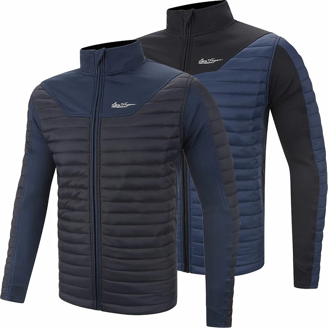 Ben Hogan Golf Mens Performance Full Zip Padded Quilted Golf Jacket