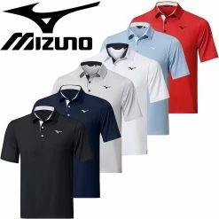 Mizuno Golf Mens Quick Dry Comp Stretch Golf Polo Shirt