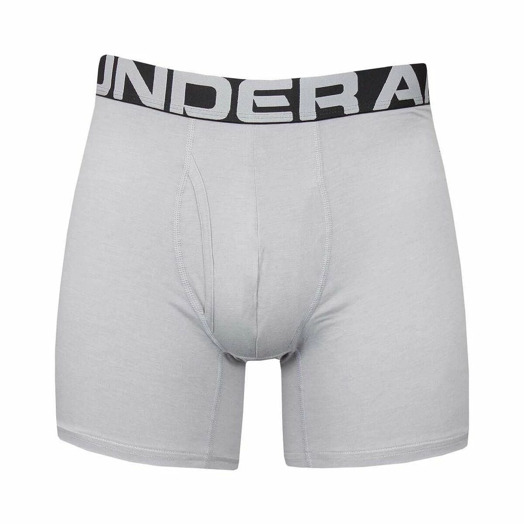 Under Armour Mens UA Charged Cotton 6" Stretch BoxerJock Underwear 3-Pack - Image 16