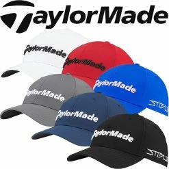 TaylorMade Golf Mens Tour Radar Moisture Wicking Adjustable Golf Cap Hat