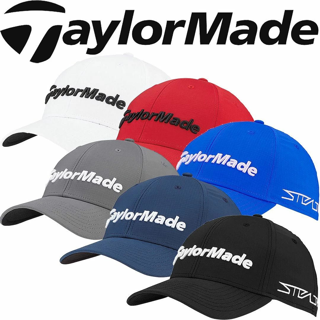 TaylorMade Golf Mens Tour Radar Moisture Wicking Adjustable Golf Cap Hat