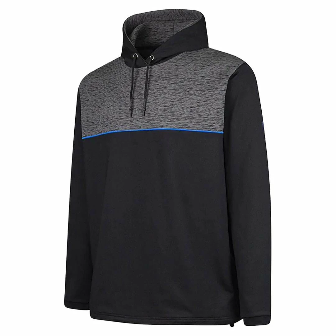 Island Green Mens Contrast Yoke Hooded Top Layer Stretch Quick Dry Hoody Golf Sweater - Image 2