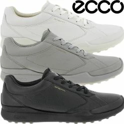 Ecco Golf Mens Biom Hybrid Leather Water Resistant Street Retro Spikeless Golf Shoes