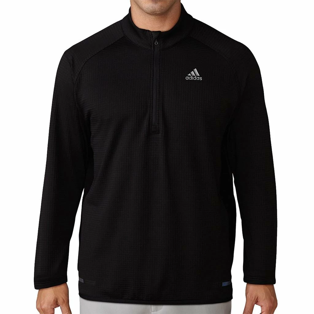 ADIDAS Mens ClimaHeat Gridded Quarter Zip Performance Pullover - Image 10