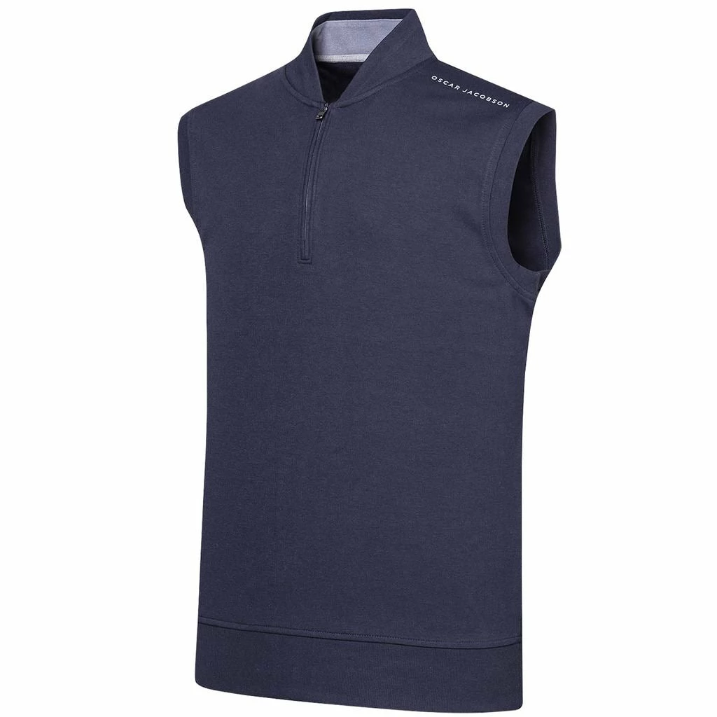 Oscar Jacobson Mens Hoff Course ¼ Zip Golf Vest - Image 8