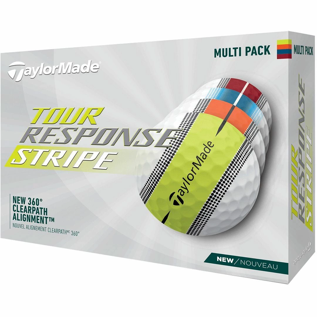 TaylorMade Golf Unisex TOUR Response Stripe Multicolour Golf Balls - Image 2