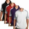 Antigua Essentials Mens Golf Polo Shirt With Color Block Details