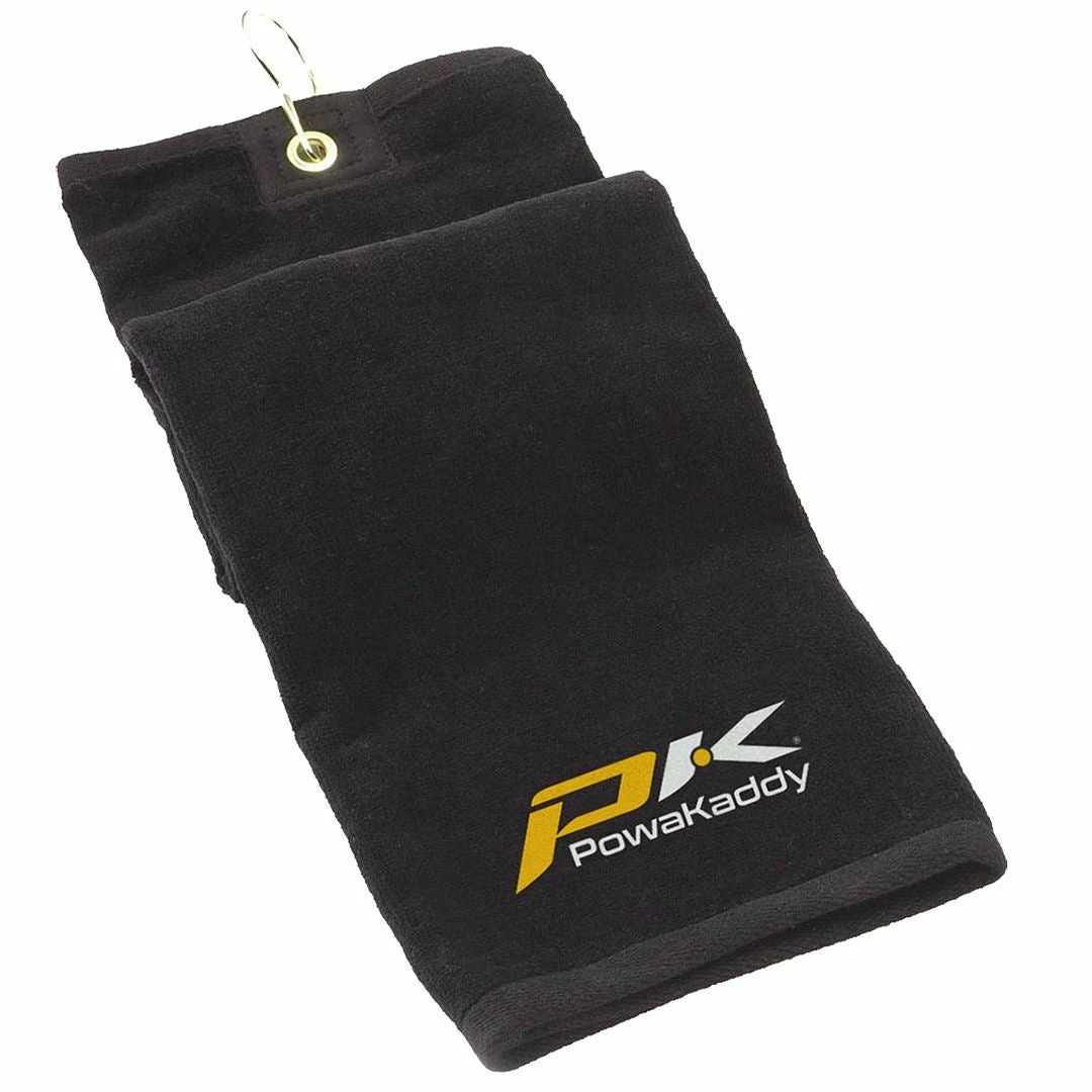 Powakaddy Golf Tri-Fold Deluxe Velour Cotton Golf Towel 44 X 50cm