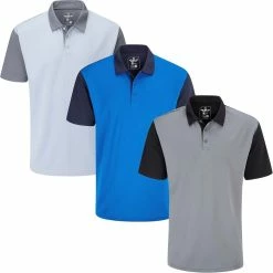 Stuburt Golf Mens Broadway Lightweight Breathable Golf Polo Shirt