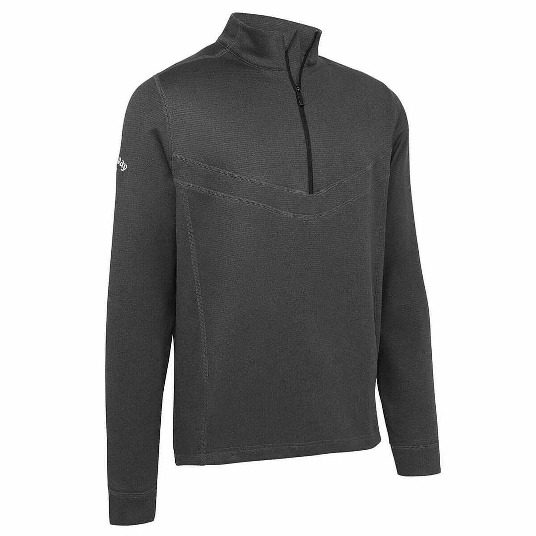Callaway Golf Mens Waffle 1/4 Zip Opti-Dri Swing Tech Thermal Golf Pullover Sweater - Image 2