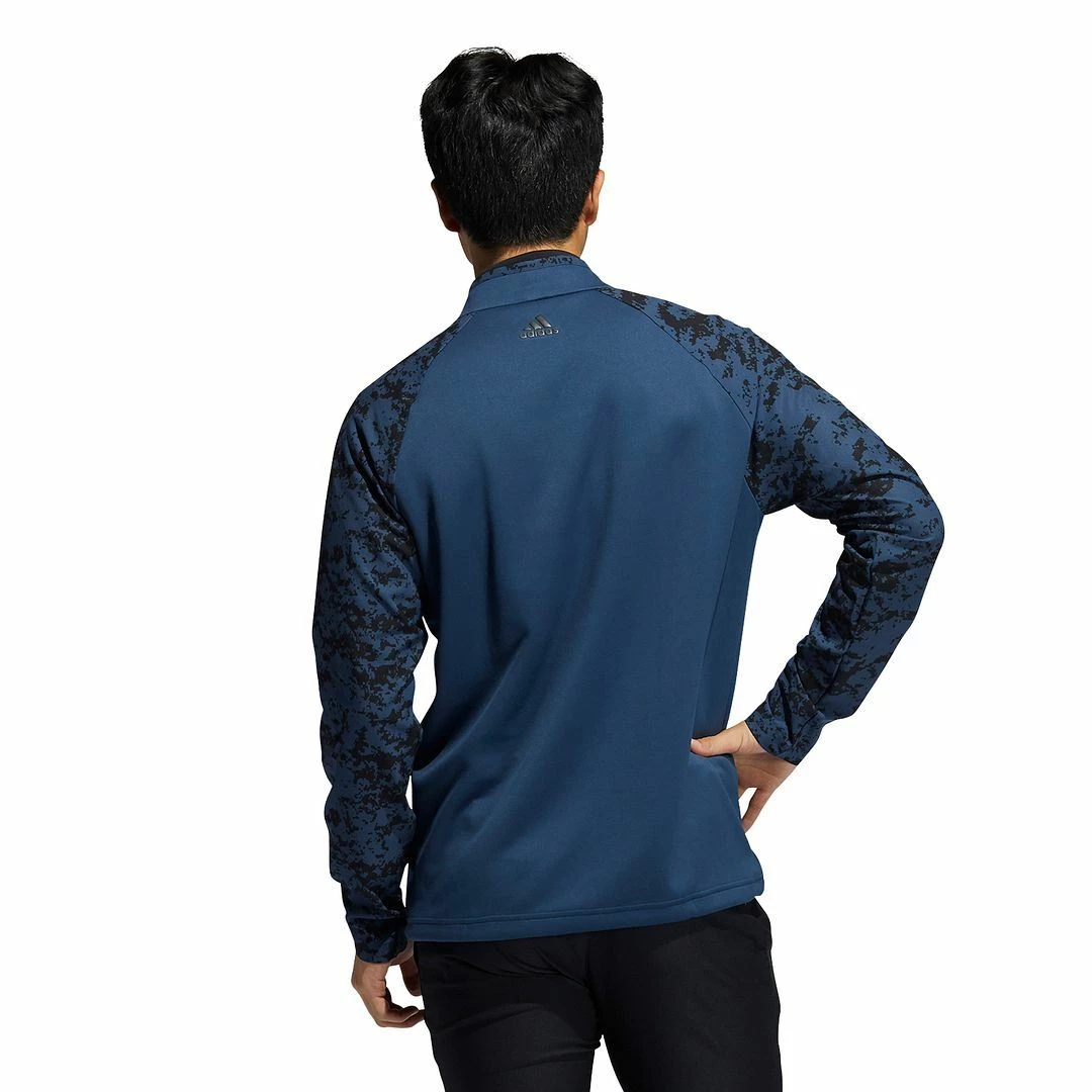 ADIDAS Golf Mens Camo Hybrid Layering Sweatshirt Stretch Golf Sweater - Image 11