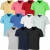Proquip Golf Mens Pro Tech Plain Polo Stretch UV Protect Golf Polo Shirt