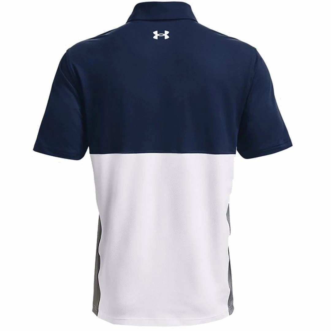 Under Armour Golf Mens UA Performance Blocked Polo Stretch Golf Polo Shirt - Image 6