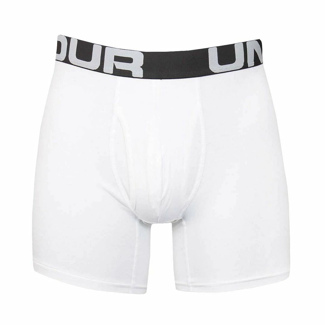 Under Armour Mens UA Charged Cotton 6" Stretch BoxerJock Underwear 3-Pack - Image 7