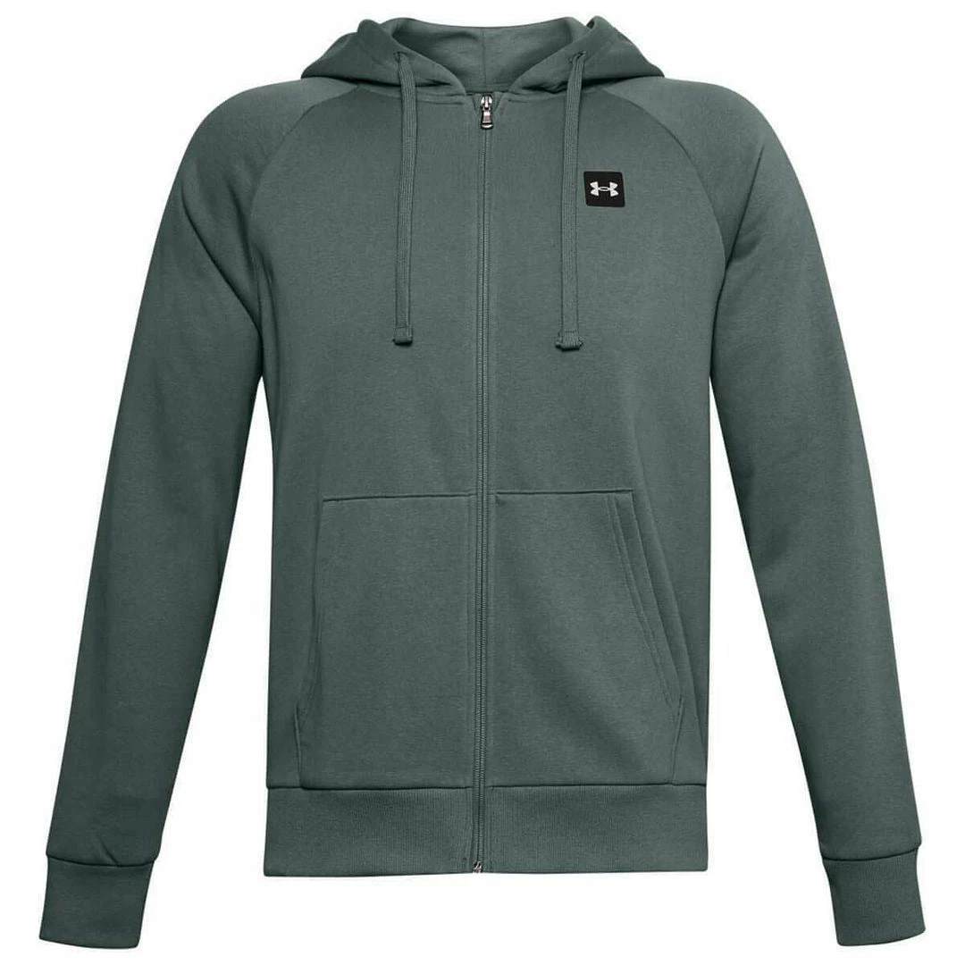Under Armour Rival Fleece Full Zip Hoodie Mens Sports Fitness Hoody Jumper - Image 3
