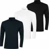 Proquip Mens Solano Cotton Roll Neck Long Sleeve Top Soft Comfort Baselayer