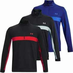 Under Armour Mens UA Storm Midlayer Breathable ½ Zip Golf Sweater Pullover