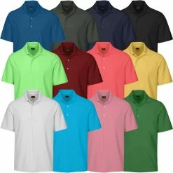 Greg Norman Performance Play-Dry LB Micro Core Pique Mens Golf Polo Shirt