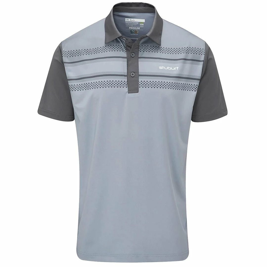 Stuburt Golf Mens Chambers Breathable DRI-Back Moisture Wicking Golf Polo Shirt - Image 2