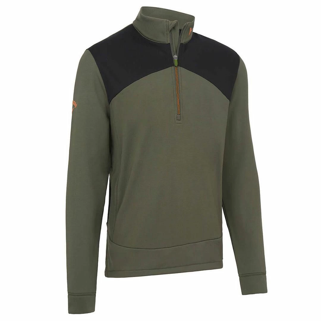 Callaway Golf Mens High Gauge Aquapel 1/4 Zip Opti-Dri Thermal Fleece Golf Pullover - Image 3