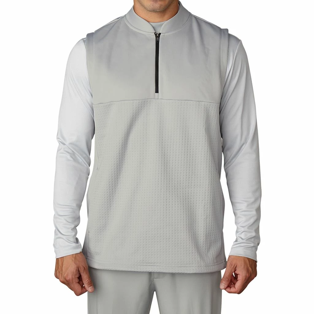 ADIDAS Golf Climawarm™ 1/4 Zip Debossed Iconic Gilet Breathable Insulation Mens Golf Vest - Image 15