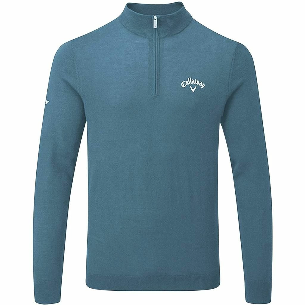 Callaway Golf Mens 1/4 Zip Blended Merino Thermal Pullover Sweater - Image 13