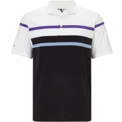 Callaway Golf Mens Opti-Dri Refined Stripe RoadMap Golf Polo Shirt