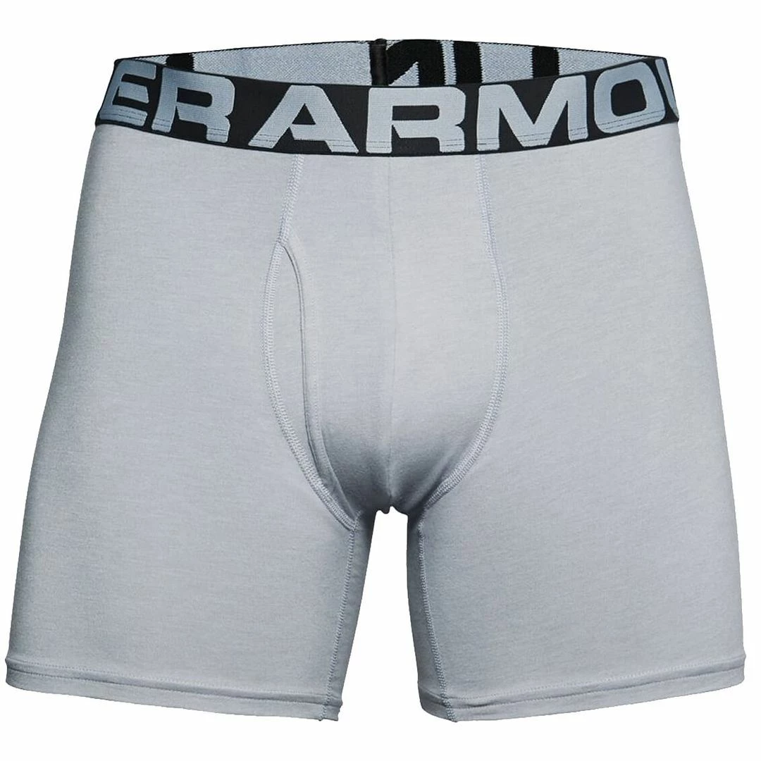 Under Armour Mens UA Charged Cotton 6" Stretch BoxerJock Underwear 3-Pack - Image 9