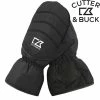Cutter & Buck Golf Fleece Lined Grip Thumb Mittens Water Resistant Golf Winter Mitts