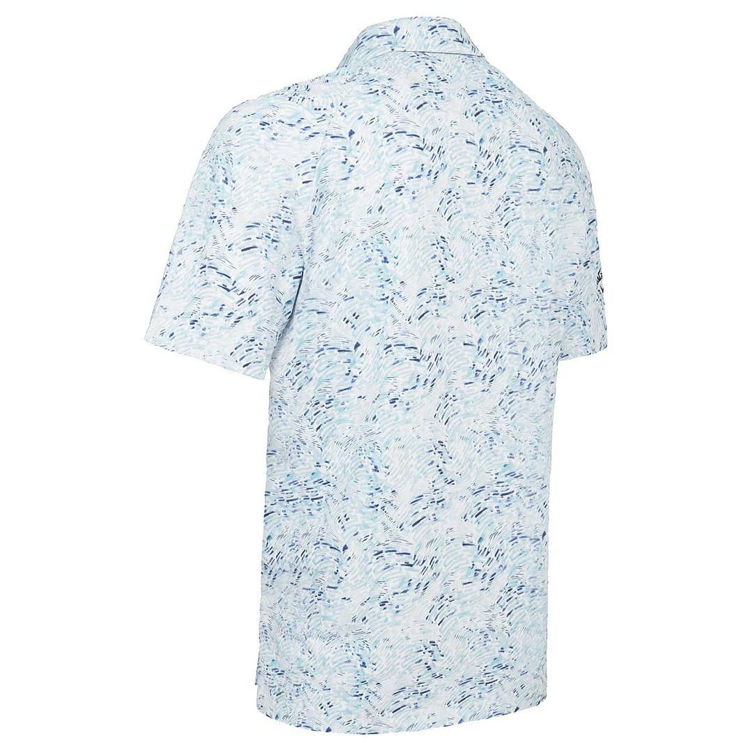 Callaway Golf Mens Geo Print Opti-Dri Swing Tech Stretch Golf Polo Shirt - Image 9