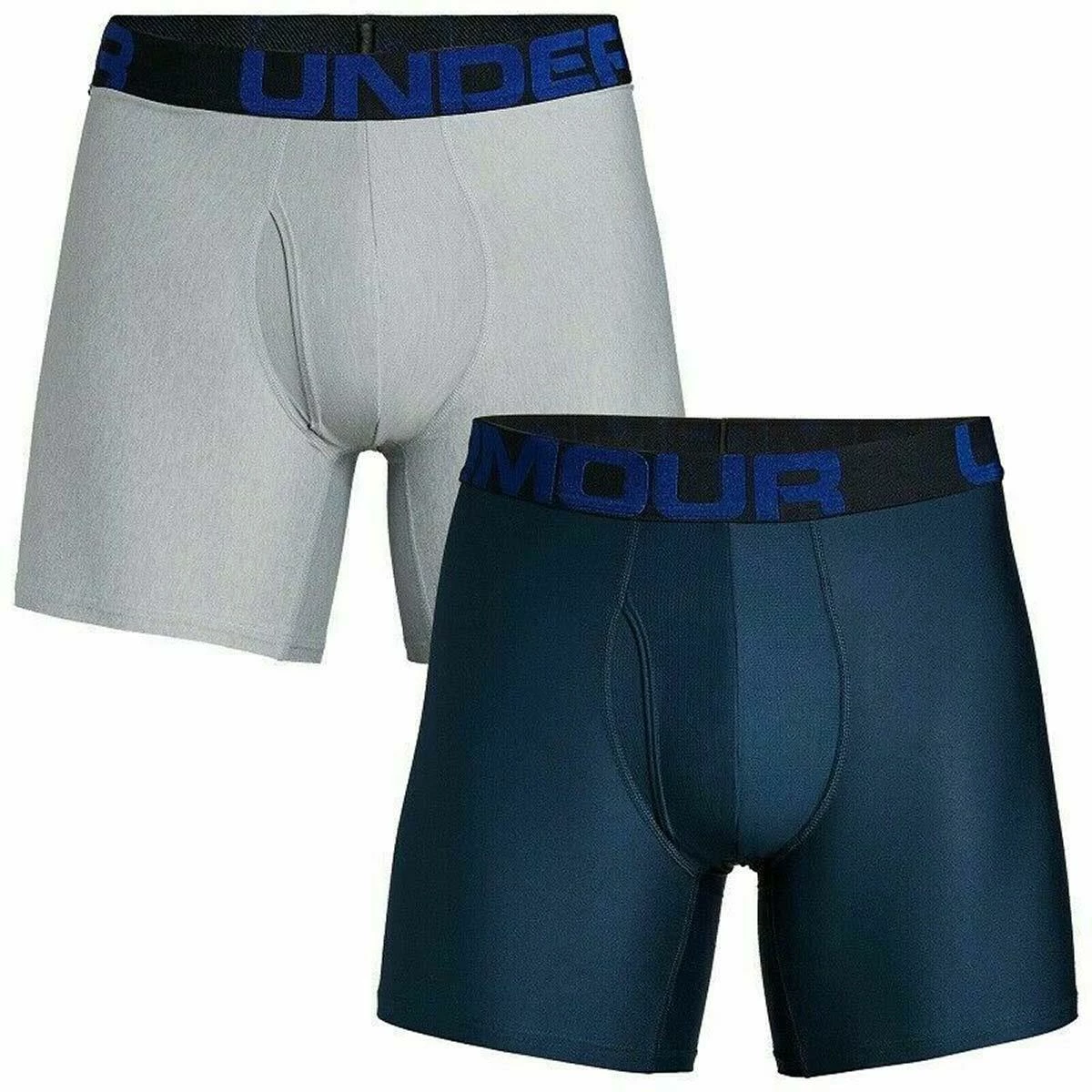 Under Armour Mens UA Tech 6" Soft Comfort Stretch BoxerJock Underwear 2-Pack - Image 4
