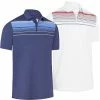 Callaway Golf Mens Energized Stripe Opti-Dri Swing Tech Stretch Golf Polo Shirt