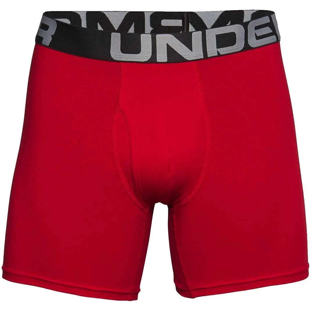 Under Armour Mens UA Charged Cotton 6" Stretch BoxerJock Underwear 3-Pack - Image 8
