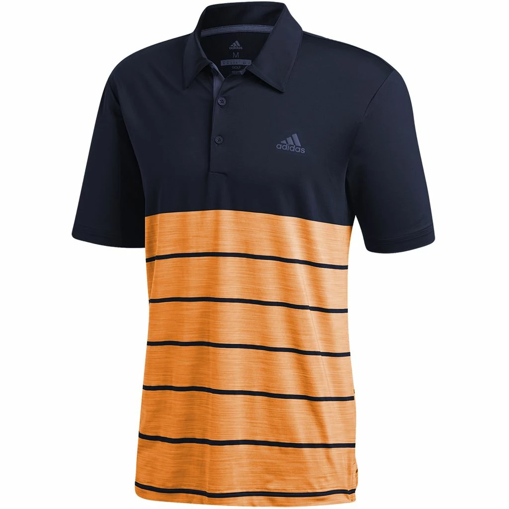 ADIDAS Golf Ultimate 365 Heather Stripe Mens Golf Polo Shirt - Image 11