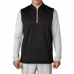 ADIDAS Golf Climawarm™ 1/4 Zip Debossed Iconic Gilet Breathable Insulation Mens Golf Vest