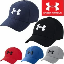 Under Armour Mens UA Blitzing 3.0 Pre-Curved Stretch Fit Hat Golf Tour Cap