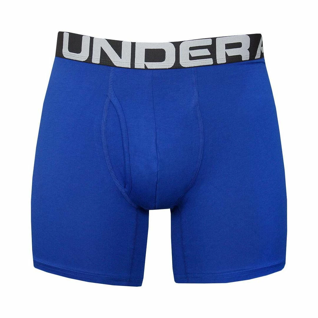 Under Armour Mens UA Charged Cotton 6" Stretch BoxerJock Underwear 3-Pack - Image 17