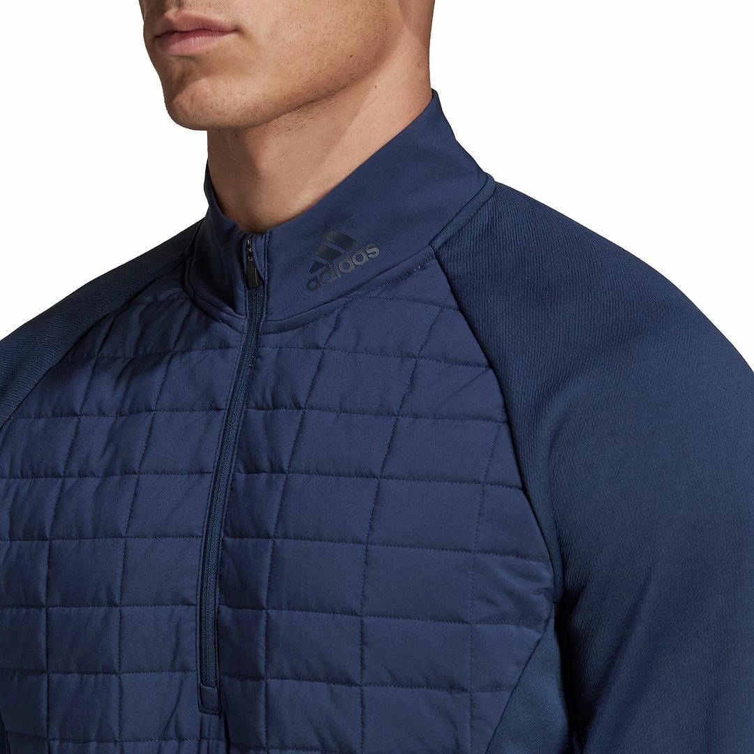 ADIDAS Golf Mens Frostguard 1/4 Zip Water Repellent Thermal Golf Jacket - Image 4