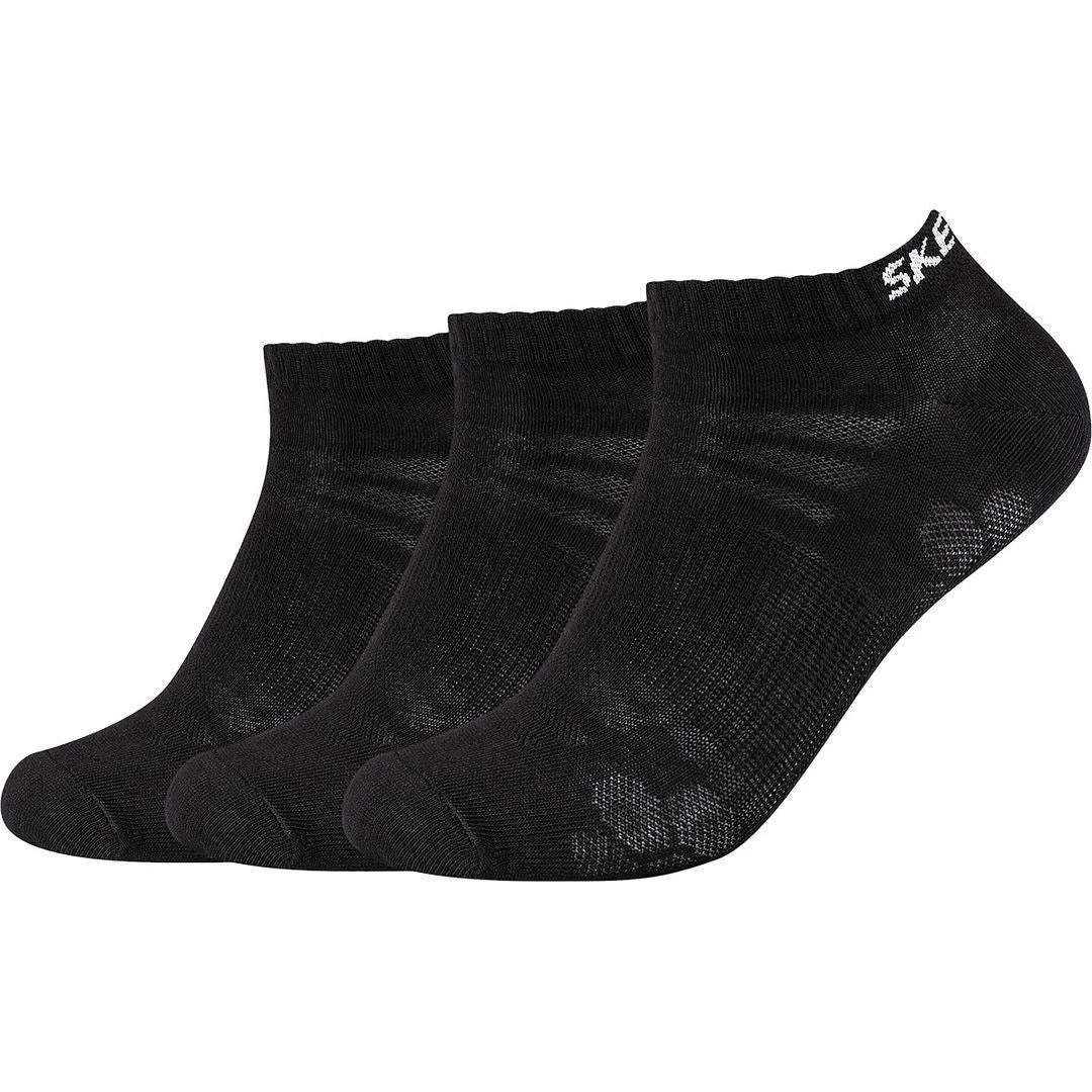Skechers Mens Mesh Ventilation Training Low Cut Socks Pack Of 3
