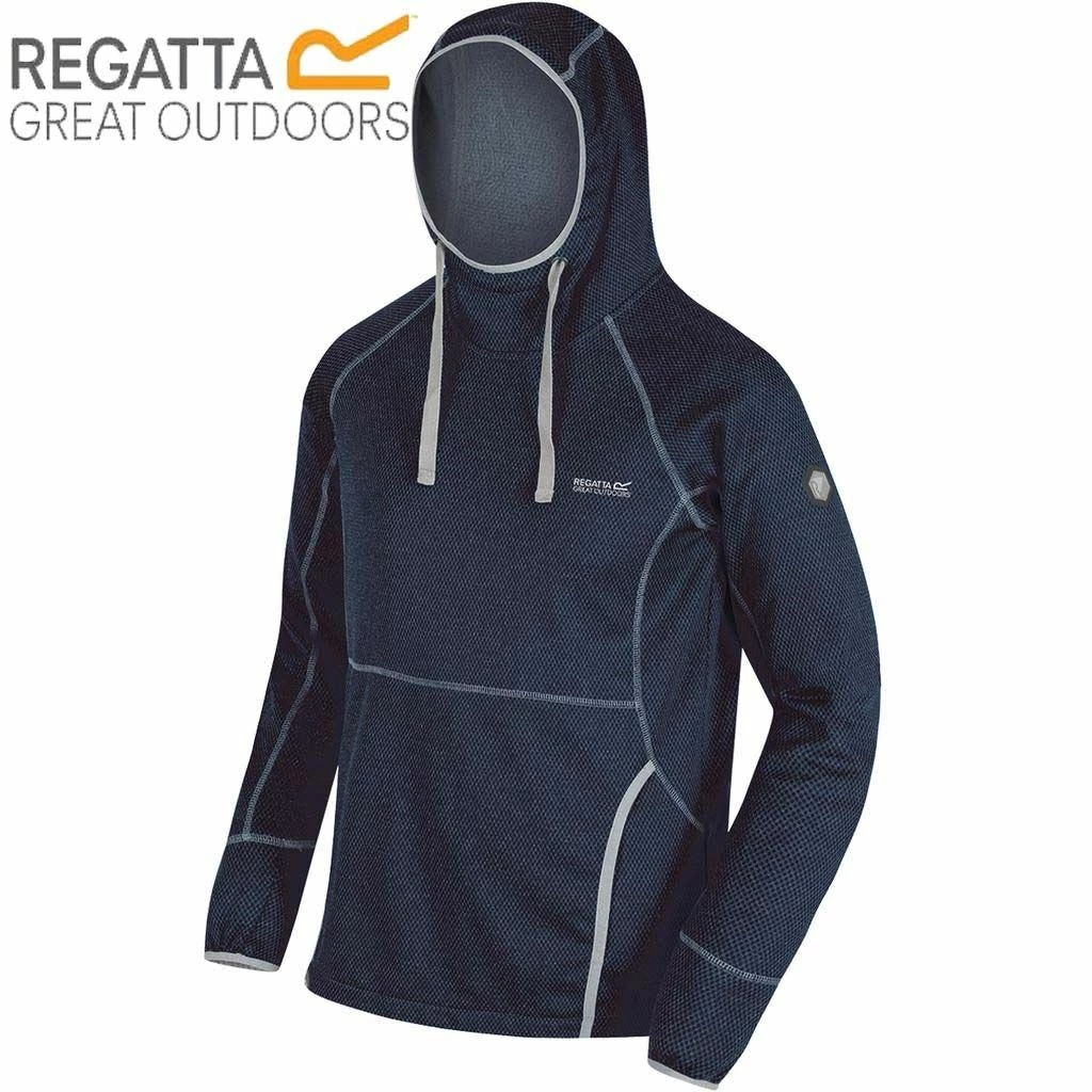 Regatta Mens Hoodie Montem III Sports Stretch Hoody Sweater Navy