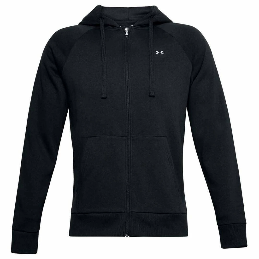 Under Armour Rival Fleece Full Zip Hoodie Mens Sports Fitness Hoody Jumper - Image 5