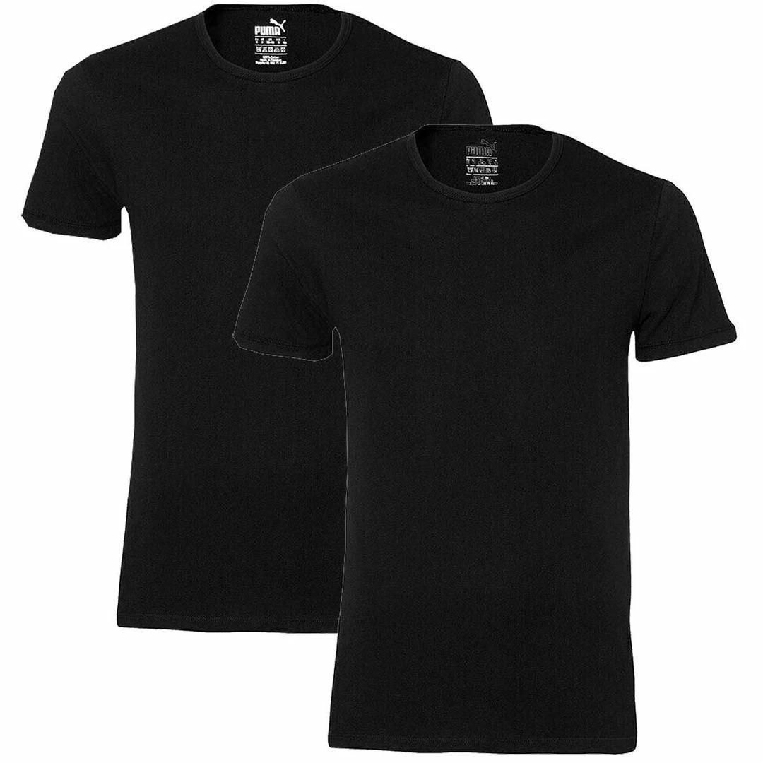 Puma Mens Basic Crew Neck Cotton Short Sleeve Training Gym Sports T-Shirt 2-Pack - Image 8