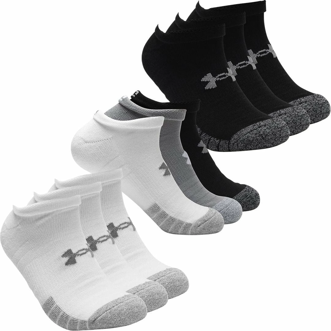 Under Armour HeatGear NS Anti-Odor Arch Support Training Socks Pack Of 3